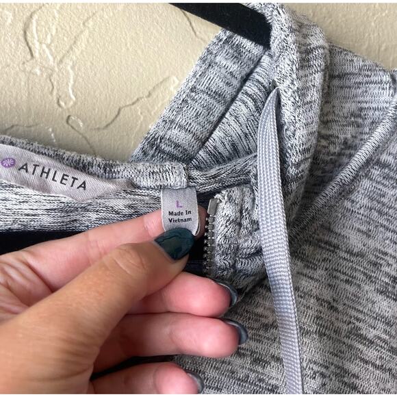 Athleta heather Gray Full-Zip Jacket - Size L - Picture 5 of 13